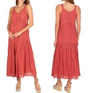 Joie Tea Rose Tiered Maxi Dress Women's Medium
